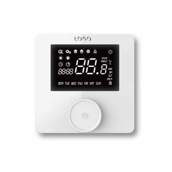 Apus white room thermostat for water underfloor heating
