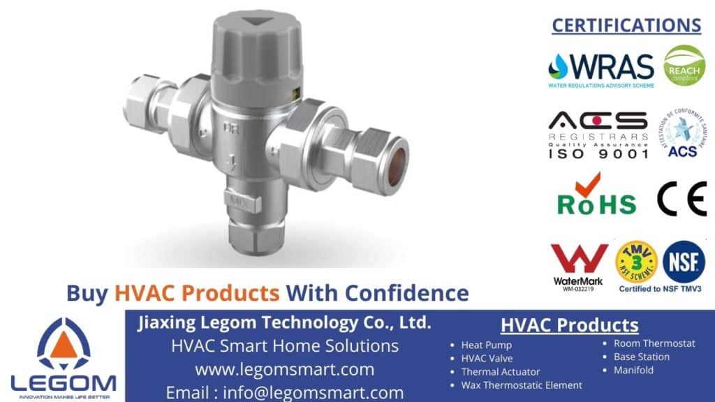 910010CC Thermostatic Mixing Valve with Legionella Prevention System