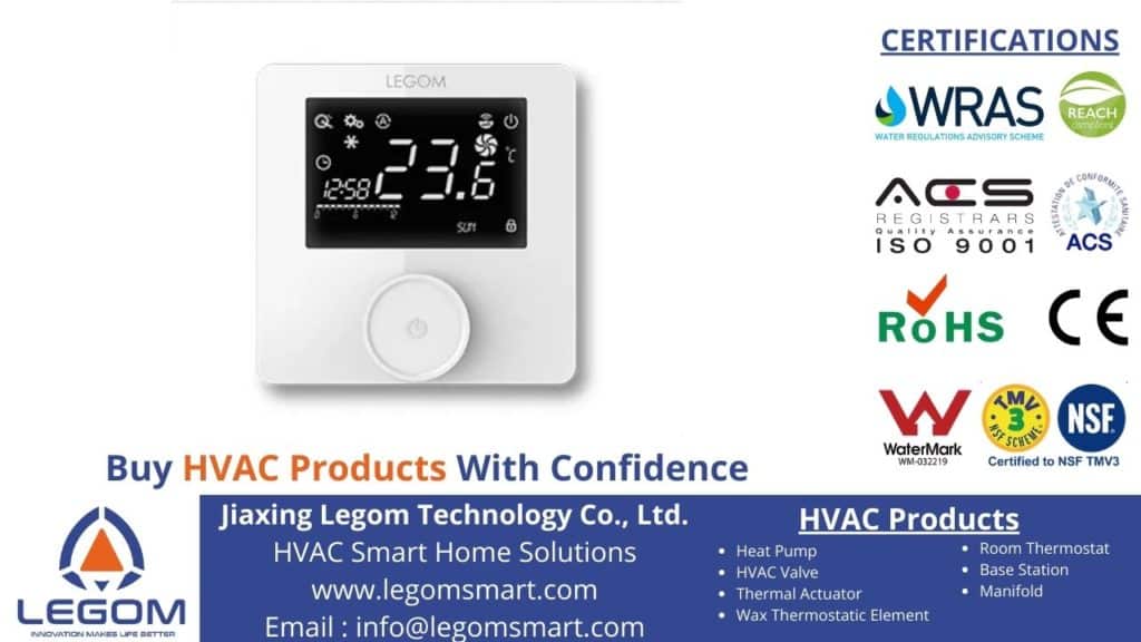 knob room thermostat with LCD Screen