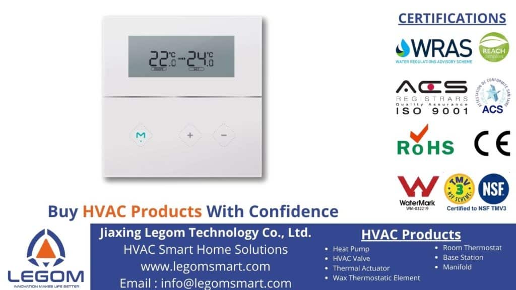 programmable room thermostat for underfloor heating