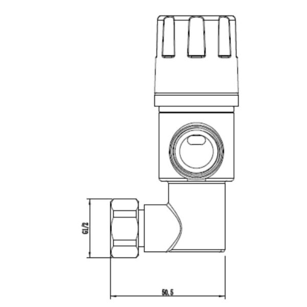 HFT33020Z-01 Thermostatic Mixing Valve for water heater