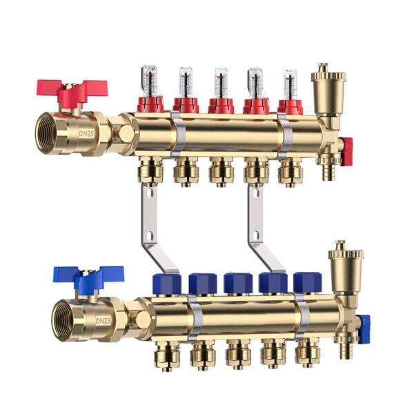 M-B25 Brass Manifold for underfloor heating