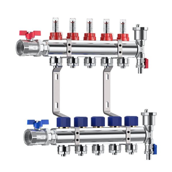 M-BN32 Brass Nickel Plated Manifold floor heating