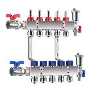 M-SS25 Stainless Steel Manifold hydronic floor heating