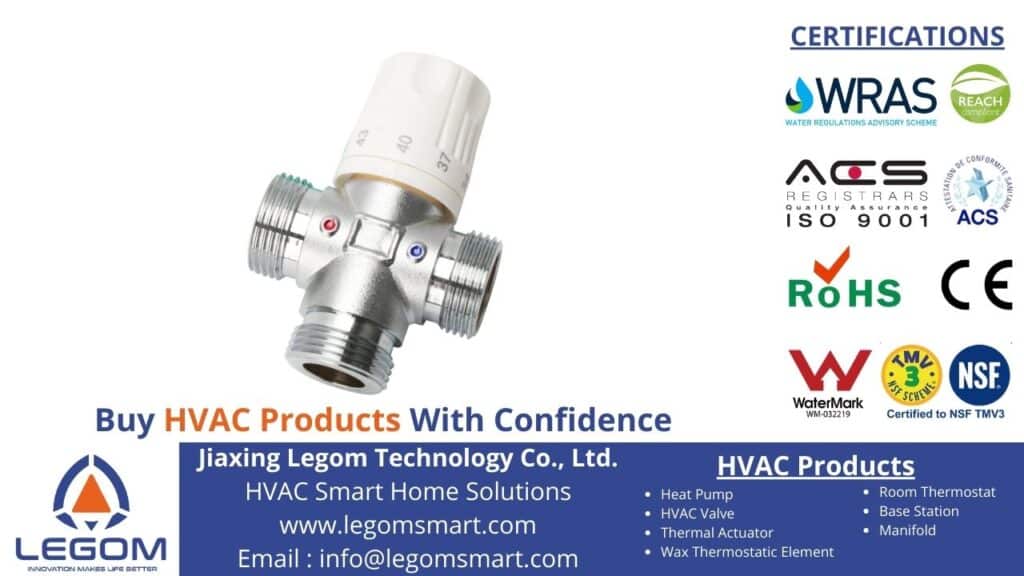 Water Mixing Valve for Safety and Comfort Control